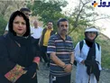 عکس یادگاری دو زن با محمود احمدی نژاد در کوه