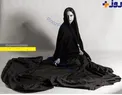 لباس عجیب و غریب بازیگر زن سینما در یک عکس
