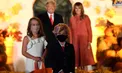 جشن هالوین با لباس دونالد و ملانیا! +عکس