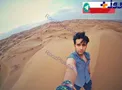 سلفی بازیگر مشهور در کویر