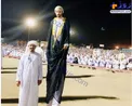 صحنه ای باورنکردنی از قدبلندترین مرد جهان در مراسم حج+عکس
