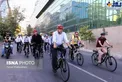 عکس/ دوچرخه سواری حناچی در روز جنجالی شهرداری تهران!