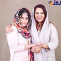 تصویر سوپراستار زن در کنار کارگردان معروف