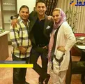 هنرپیشه پرطرفدار در کنار خواهر و برادرش + عکس