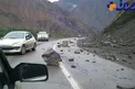 ریزش کوه در محور کرج-چالوس یک کشته بر جای گذاشت+عکس