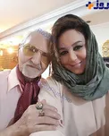 تصويري ديده نشده از بهنوش بختياري و پدرش