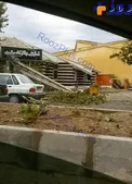سقوط تیربرق در مازندران بر اثر طوفان شدید صبح امروز+عکس