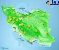 وضعیت هوای مناطق مختلف کشور+ نقشه