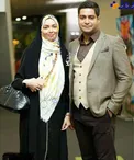 آزاده نامداری و همسرش در یک مراسم خاص/عکس