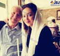 نیکی کریمی در آغوش پدرش +عکس