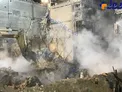 ادامه عملیات پلاسکو در زیر باران + عکس