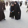 خواهر مسیح علی‌نژاد در پیاده‌روی اربعین+عکس