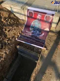 عکس/ آماده سازی محل خاکسپاری شهید طارمی