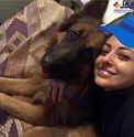 عکسی از نفیسه روشن به همراه سگش!