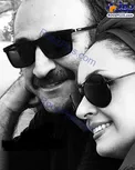 عکس عاشقانه آقای بازیگر پرطرفدار و همسرش