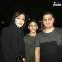 خانم بازیگر در منزل رضا گلزار در شب اربعین+عکس
