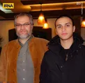 مرحوم نادر طالب‌زاده در کنار شهید جهاد مغنیه/ عکس