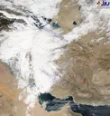 تصویر ماهواره ای ناسا از آب و هوای ایران + عکس