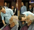 ابراز علاقه و بوسه عجیب علی کریمی بر صورت بازیگر پرحاشیه+عکس