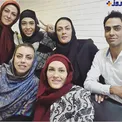 عكس/خواهران منصوريان و نرگس كلباسی در پشت صحنه برنامه 