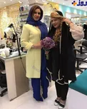 تیپ متفاوت بازیگر زن مشهور در یک سالن زیبایی + عکس