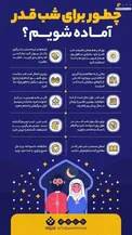 اینفوگرافیک/ چطور برای شب قدر آماده شویم؟