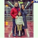 عکس دیدنی از آقای بازیگر و همسر هنرمندش در کنار دخترشان