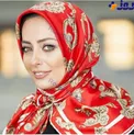 روسری زیبا و بسیار خاص خانم بازیگر + عکس