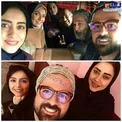 سلفی جالب بازیگران سریال گلشیفته در پشت صحنه