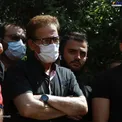 لاغری شدید بازیگر معروف در مراسم تشییع سیروس گرجستانی +عکس