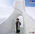 تصویری زیبا از ماکت برفی برج آزادی