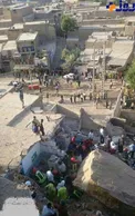 سنگی که روی خانه های اهواز ریزش کرد/عکس
