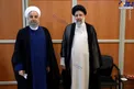 عکس یادگاری رئیسی و روحانی در روز تنفیذ