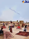 عکسی دیدنی از فرش های ایرانی روی سقف خانه های یزد