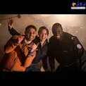شکلک درآوردن پیمان معادی در کنار بازیگر زن خارجی+عکس