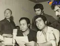 تصویری از پشت صحنه‌ی دوبله‌ فیلم گوزن‌ها (1353)