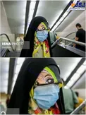 عکس/ ماسک زدن جالب کودک تهرانی در مترو سوژه شد