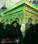 عکس دیده نشده خانم بازیگر در حرم امام رضا (ع)