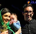 ترانه عليدوستى در كنار همسر و دخترش حنا+عکس