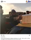 عكس/ خودنمايی بازيگر معروف سينما در زلزله كرمانشاه