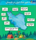 اینفوگرافیک/ 10 شهر خنک ایران در تابستان