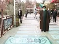 حضور رئیس جمهور در گلزار شهدای قم