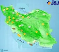 وضعیت هوای مناطق مختلف کشور + نقشه