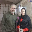 مهدی پاکدل درکنار بازیگر زن کم پیدا/ عکس