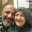 سلفی زیبا و دیده نشده بازیگر مشهور و مادرش