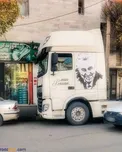 علاقه یک راننده کامیون به شهید سلیمانی/عکس