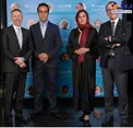 تیپ رسمی خانم بازیگر در کنار علی کریمی+عکس