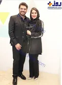 تیپ رسمی سام درخشانی به همراه همسرش +عکس