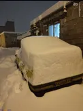 عکسی جالب از سنندج پس از ۳۰ساعت بارش برف