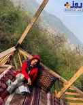 روستاگردی الناز شاکردوست با تیپی متفاوت/عکس